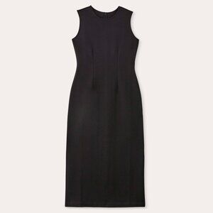Everlane Women's Dream '90s Midi Dress in Black, Size Large